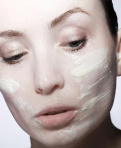 Woman Applying Neuroamide-Encapsulated Liposomal Serum for Skin Barrier Repair