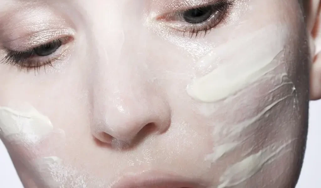 Woman Applying Neuroamide-Encapsulated Liposomal Serum for Skin Barrier Repair